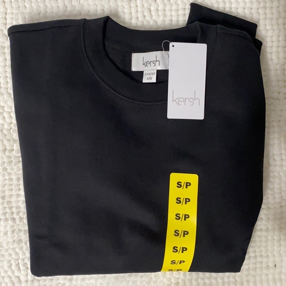 NEW Comfy Oversized Black Crew Neck Sweater Size S - Picture 8 of 14